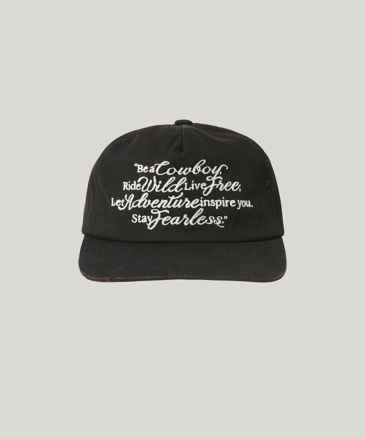 러스틱클럽(RUSTICCLUB) COWBOY MESSAGE CAP_BLACK