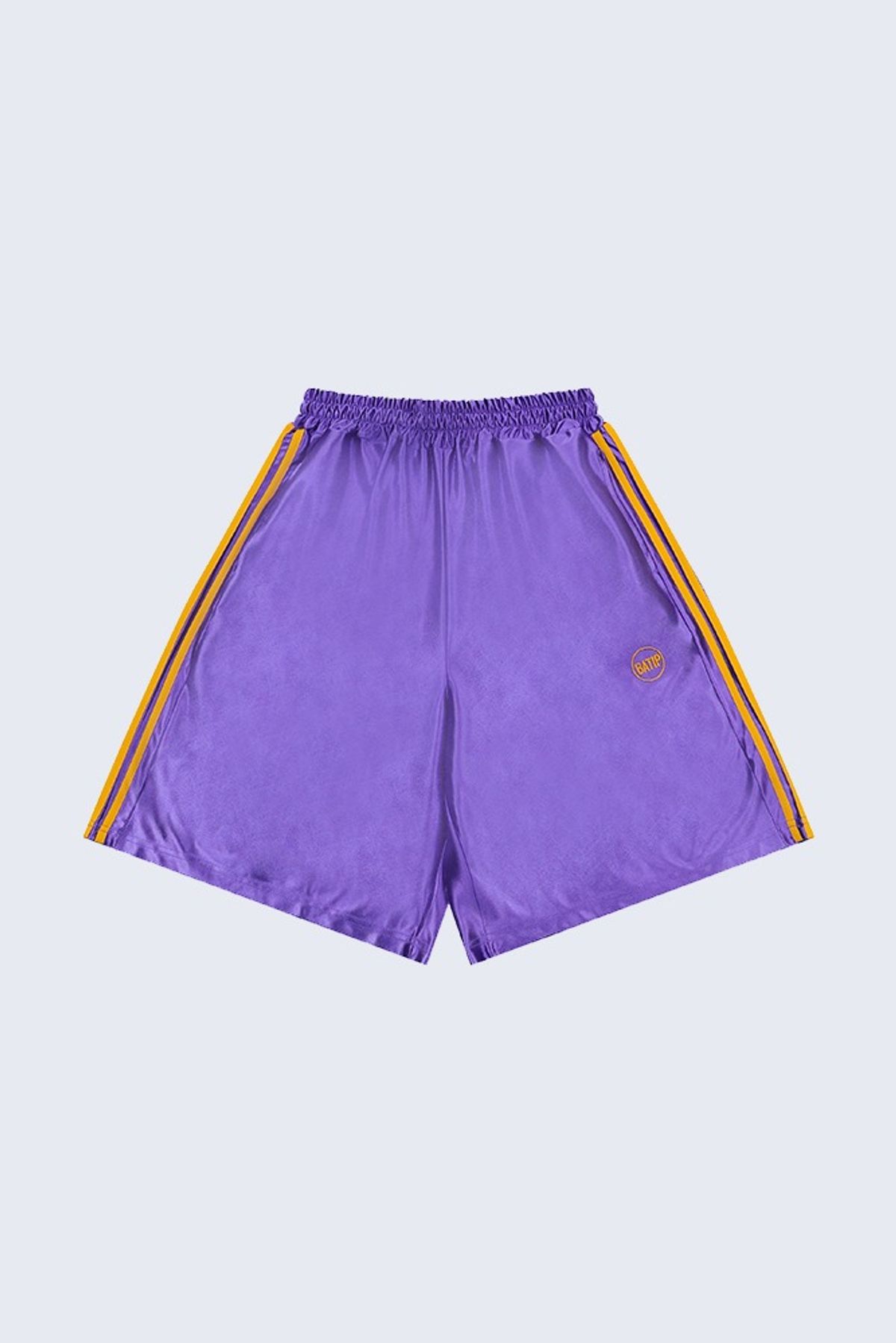 바팁(BATIP) 메쉬 트랙 버뮤다 팬츠 퍼플