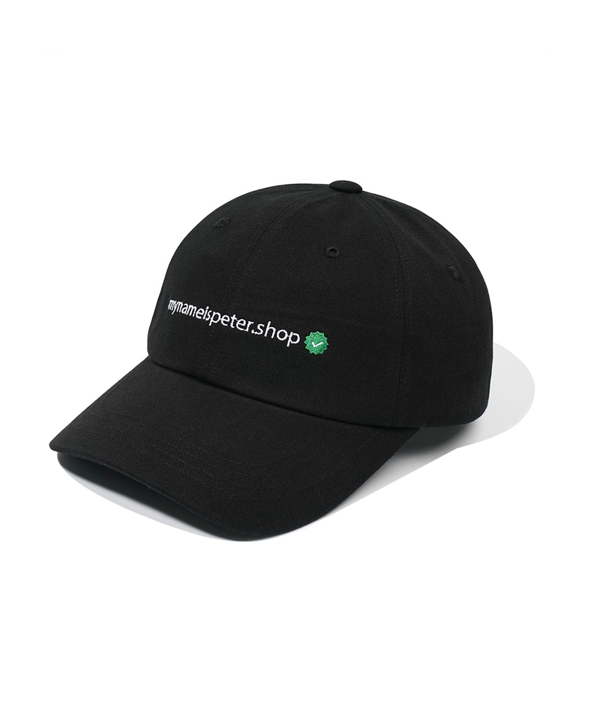 마이네임이즈피터(MYNAMEISPETER) PETER.SHOP BALL CAP - BLACK