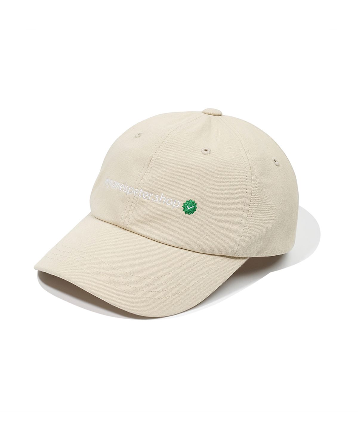 마이네임이즈피터(MYNAMEISPETER) PETER.SHOP BALL CAP - BEIGE