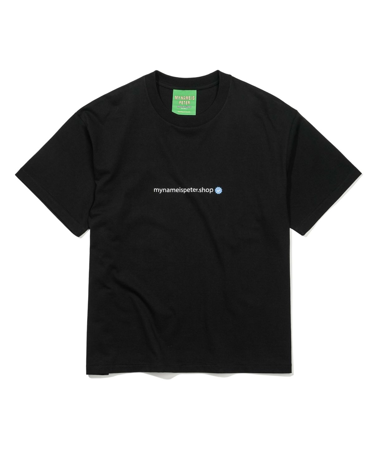 마이네임이즈피터(MYNAMEISPETER) PETER.SHOP T-SHIRTS - BLACK