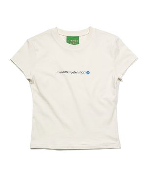 (W) PETER.SHOP T-SHIRTS - WHITE