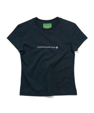 (W) PETER.SHOP T-SHIRTS - NAVY