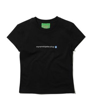 (W) PETER.SHOP T-SHIRTS - BLACK