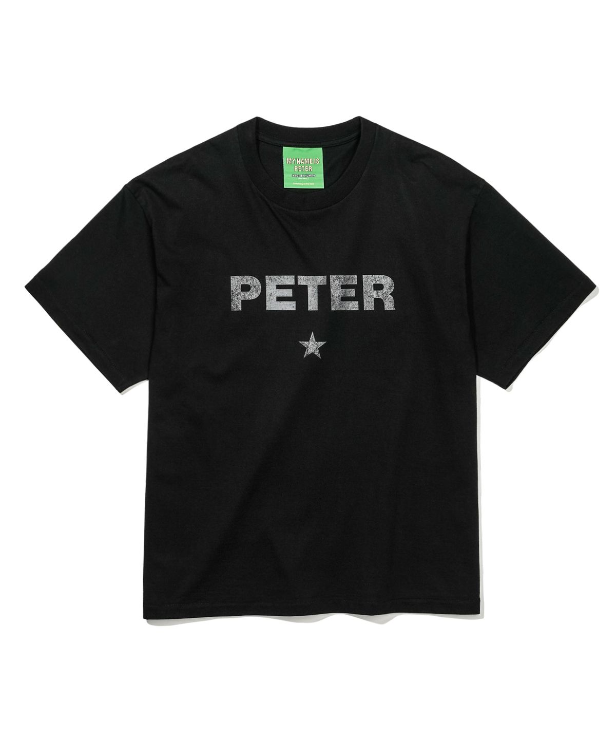 마이네임이즈피터(MYNAMEISPETER) PETER STAR T-SHIRT - BLACK