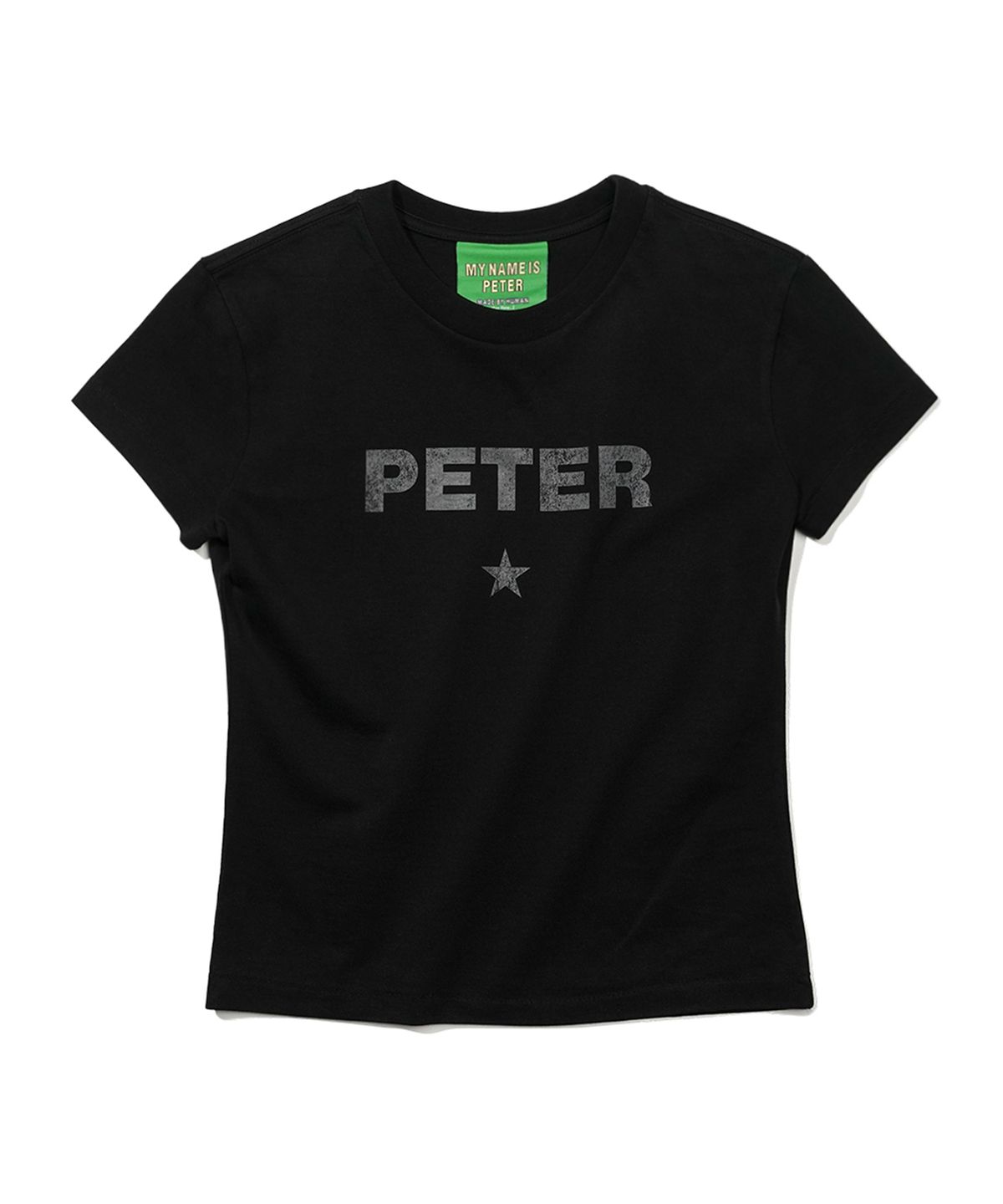 마이네임이즈피터(MYNAMEISPETER) (W) PETER STAR T-SHIRT - BLACK