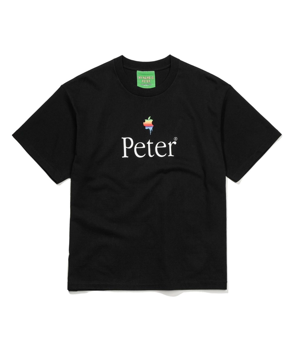 마이네임이즈피터(MYNAMEISPETER) PAPPLE T-SHIRTS - BLACK