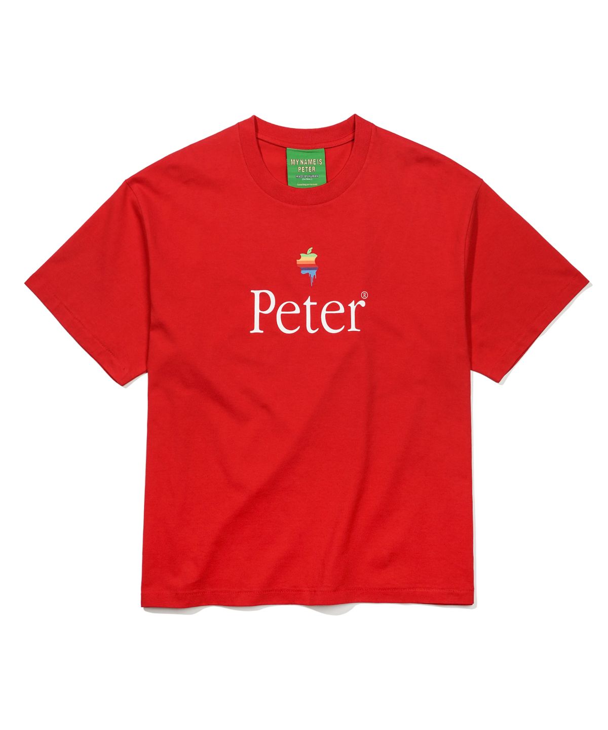 마이네임이즈피터(MYNAMEISPETER) PAPPLE T-SHIRTS - RED