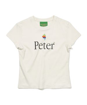 (W) PAPPLE T-SHIRTS - WHITE