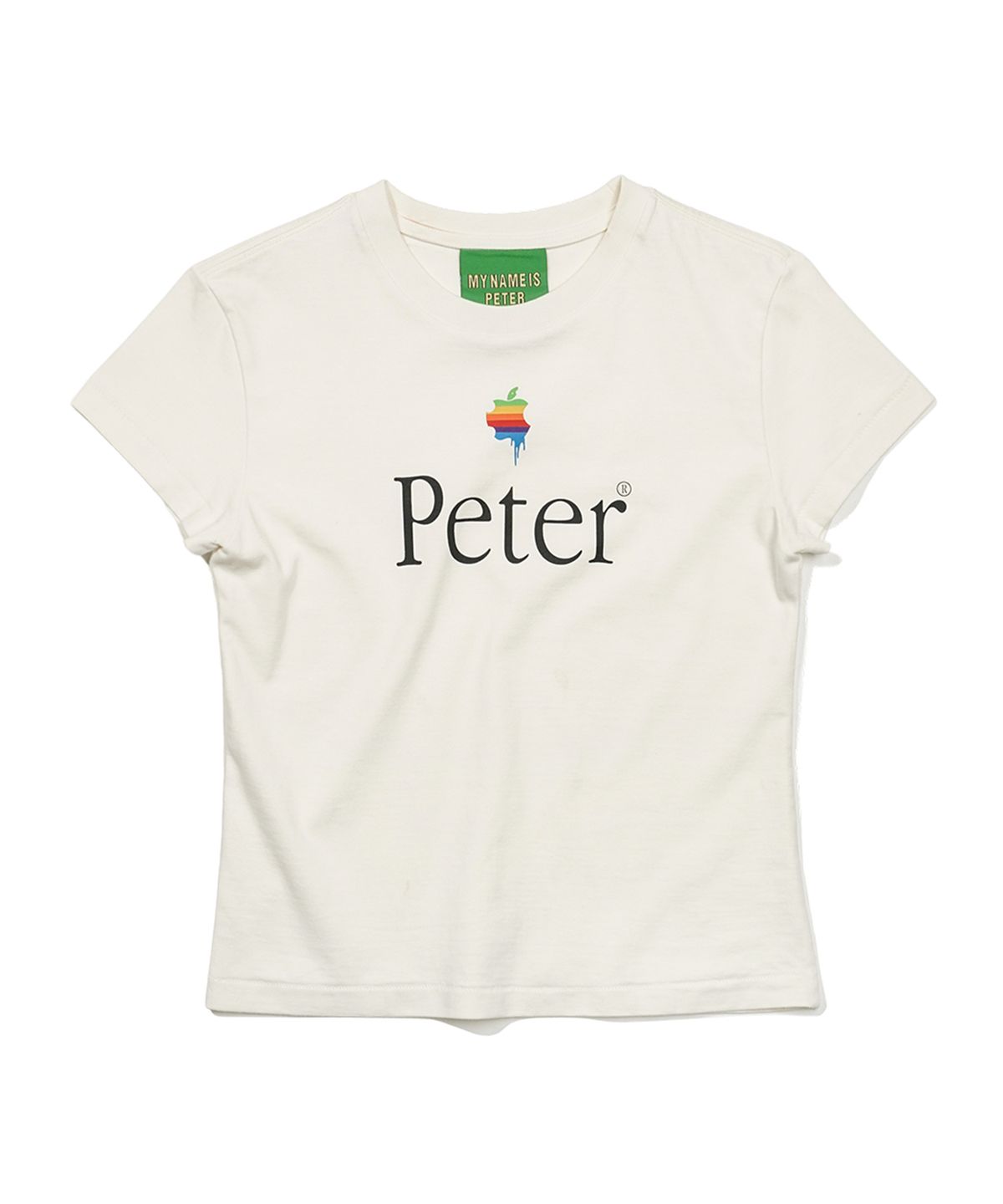 마이네임이즈피터(MYNAMEISPETER) (W) PAPPLE T-SHIRTS - WHITE