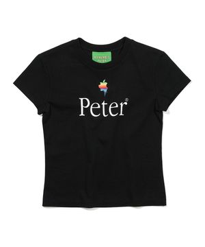 (W) PAPPLE T-SHIRTS - BLACK