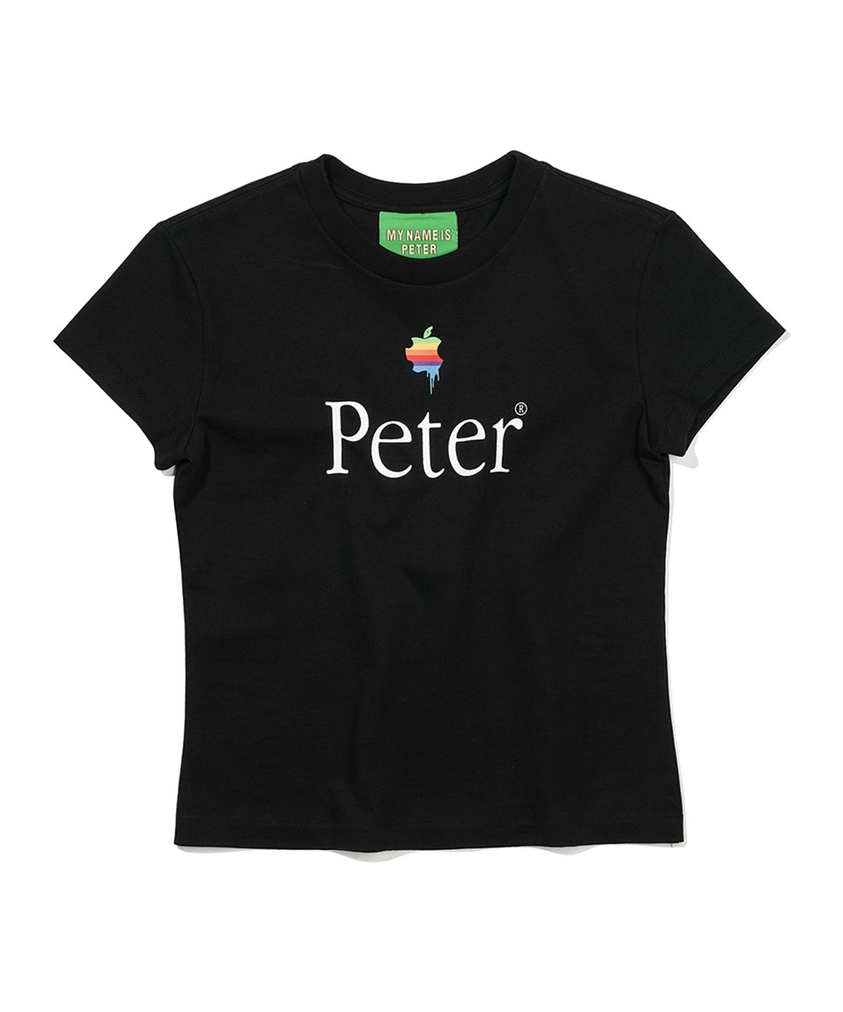 마이네임이즈피터(MYNAMEISPETER) (W) PAPPLE T-SHIRTS - BLACK
