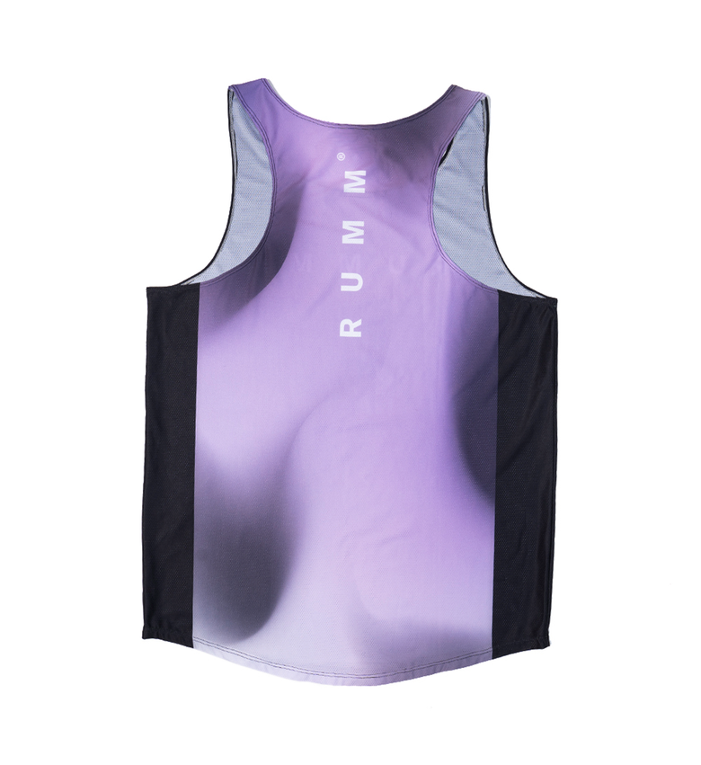 Women Swim Black Purple Tank