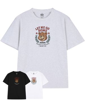 렛 미 고 홈 그런피 베어 반팔 티셔츠 (3color)