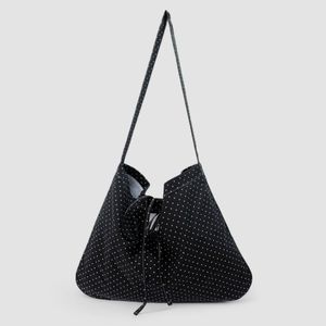 쁘띠 루즈 도트 보우백_[블랙]