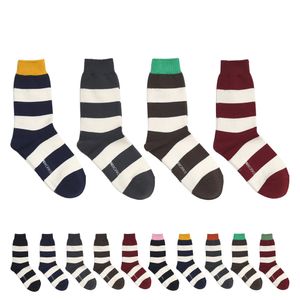 [4컬러 선택팩][10컬러]WORK RUGBY 와이드 스트라이프 양말