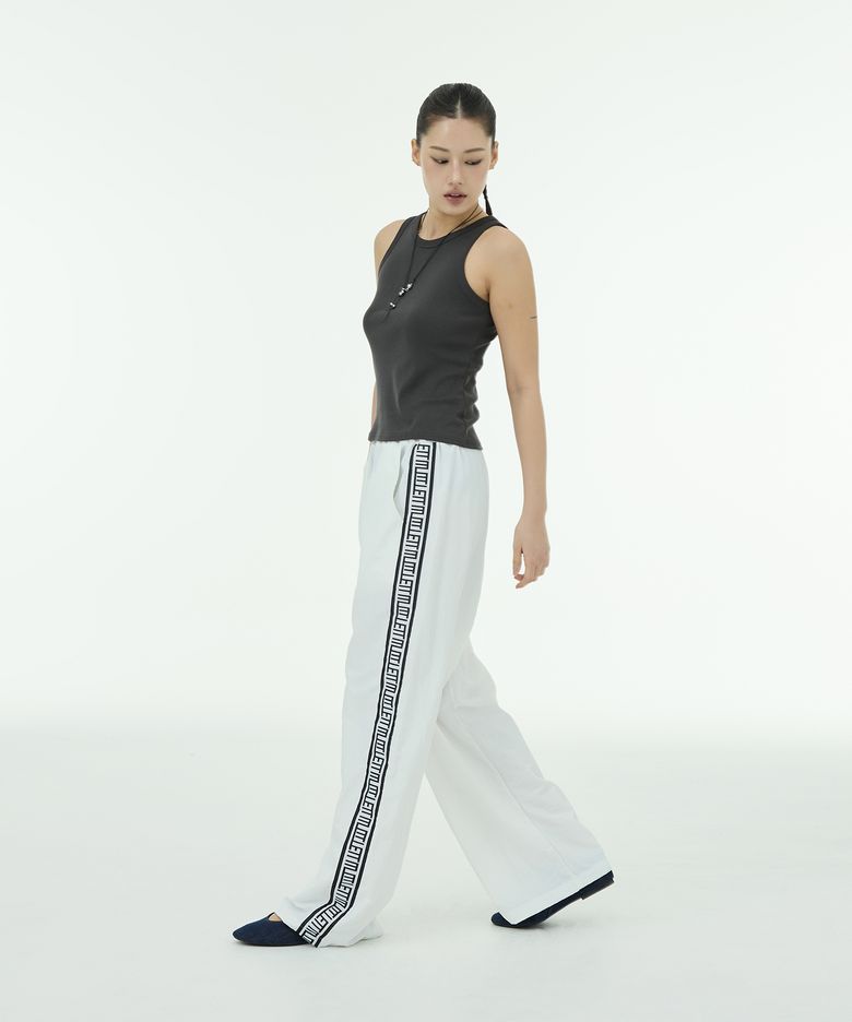 Side-line Taping Pants - Ivory