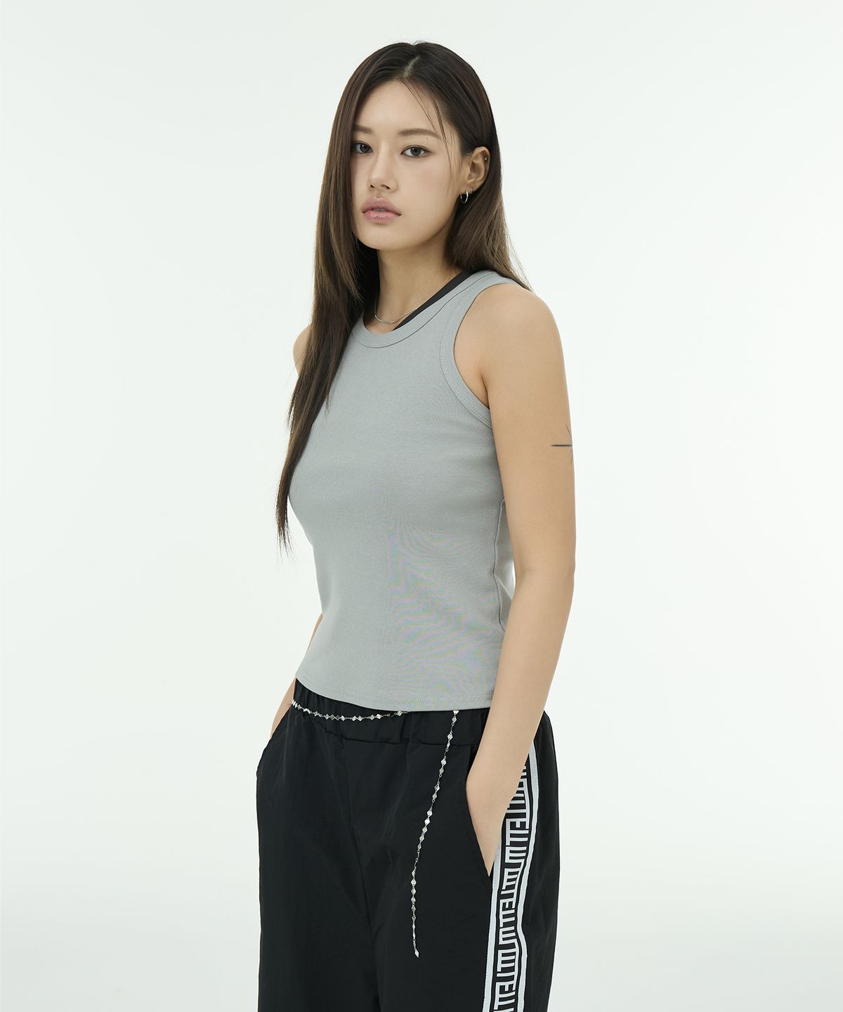 뮤트렛(MUTTLETT) Basic Layering Sleeveless - Any Grey