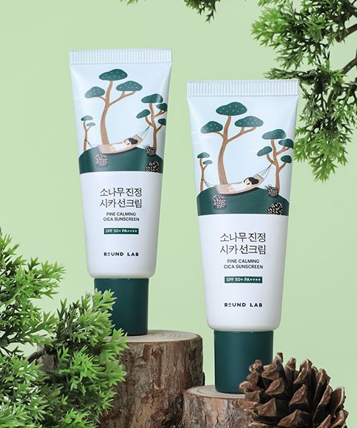 roundlab [2pack] Pine Calming Cica Sunscreen 40ml