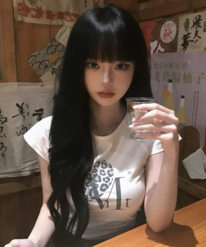 시에라 호피 하트 반팔 티 남녀공용 (3컬러)