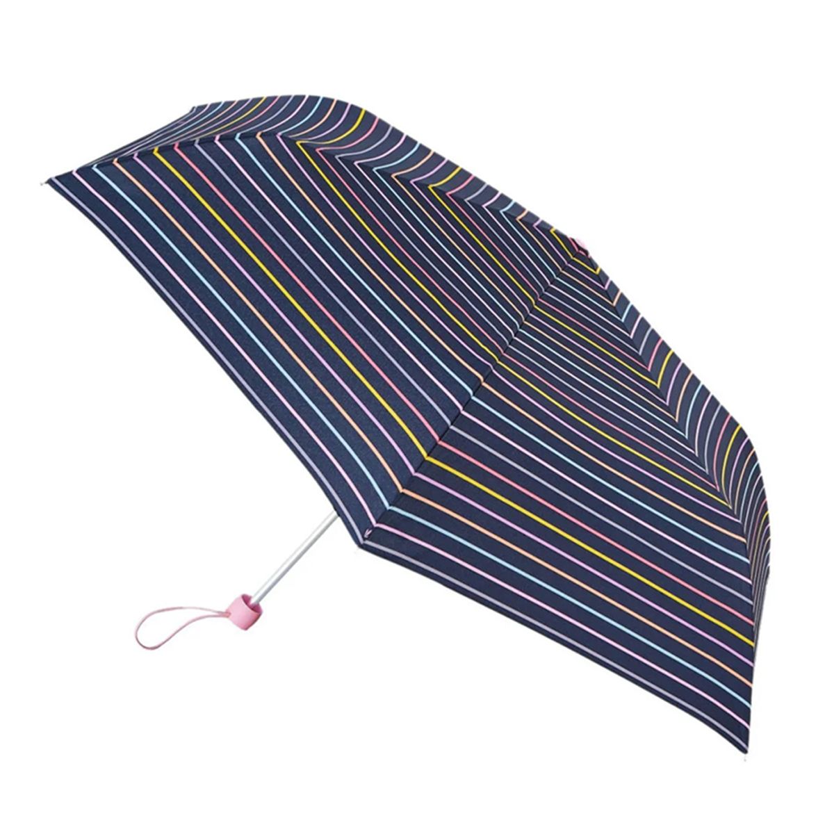 펄튼(FULTON) 슈퍼슬림-2 레인보우 핀스트라이프 여성 수동 3단 우산 22cm 158g