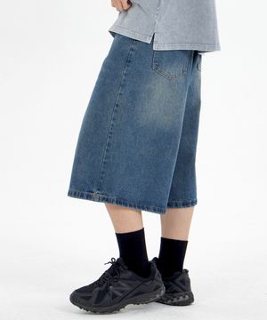 오리진 버뮤다 데님팬츠 미디엄 블루