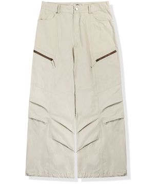 언밸런스 라인 파라슈트 팬츠