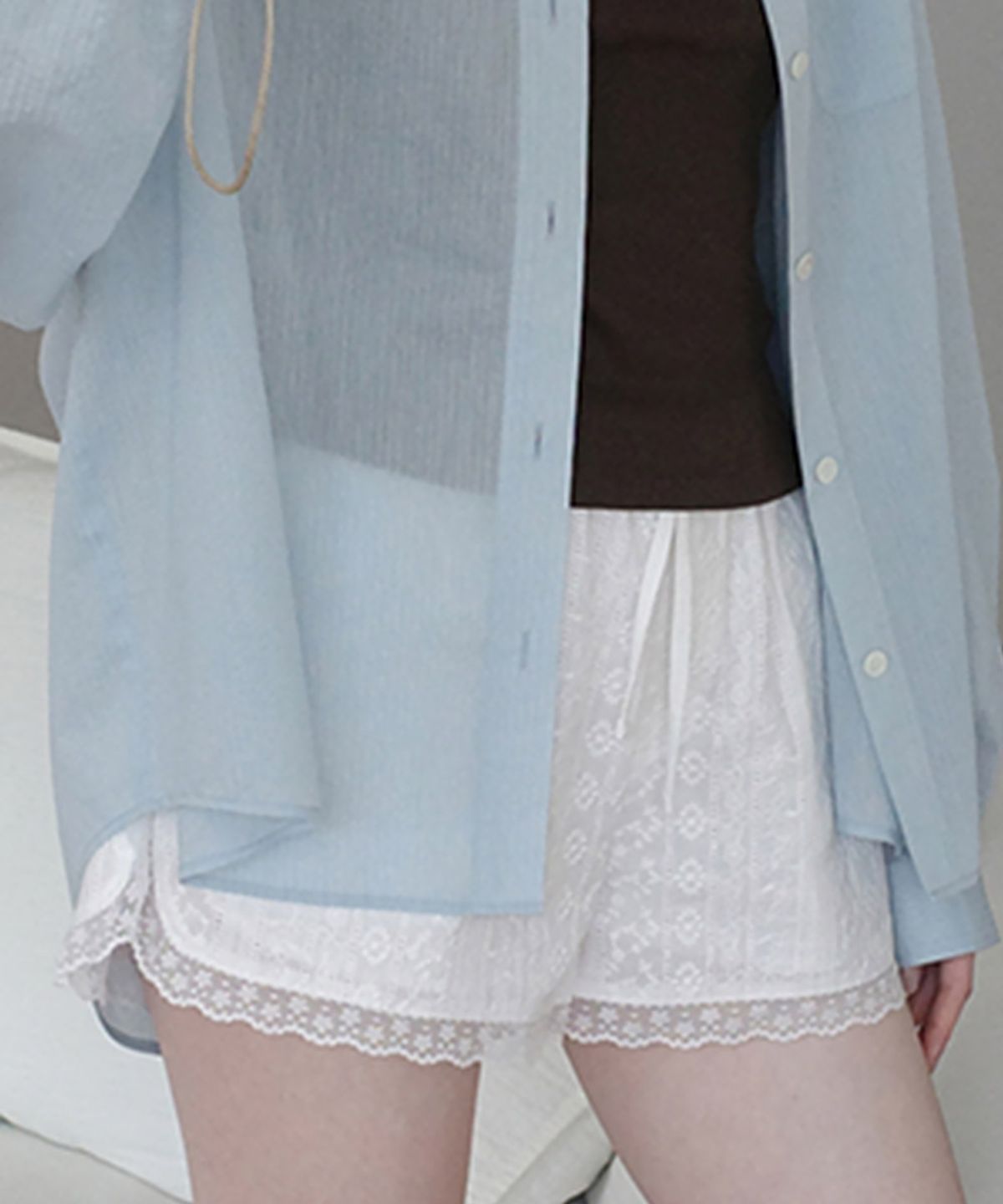 클로르(CLOR) COTTON LACE SHORTS - 2 colors
