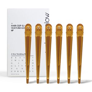 국내생산 자국 없는 집게핀 대 텍스쳐 골드 6P