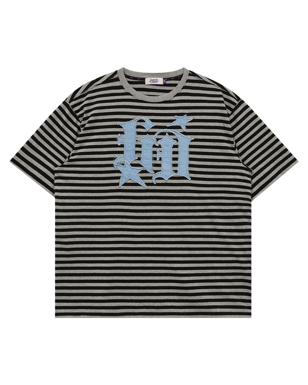HOODHOOD ♥ HD denim applique t-shirt /追跡付 MUSINSA公式 | HOODHOOD HD Denim Applique Short Sleeve T