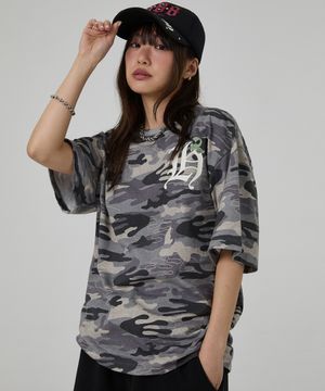 [최겨울pick] H 로고 반팔티셔츠 카모