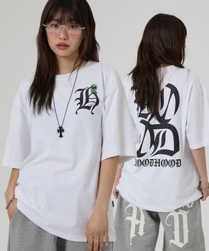 H 로고 반팔티셔츠 화이트