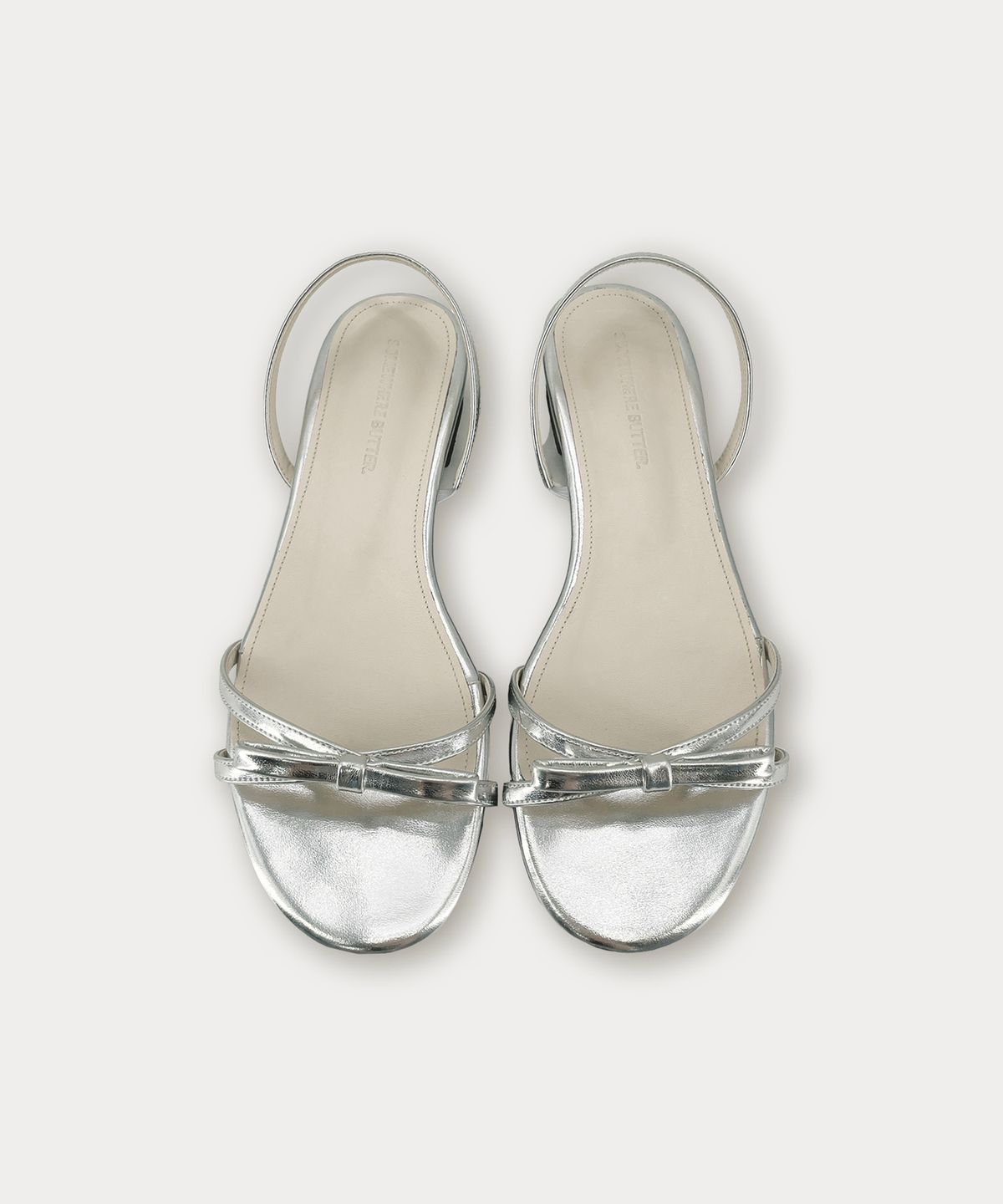 썸웨어버터(SOMEWHEREBUTTER) Bony Ribbon Sandal - 2Color