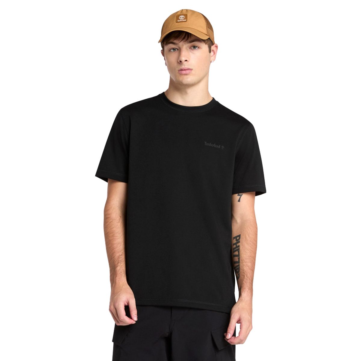 팀버랜드(TIMBERLAND) AF QUICK-DRY 반팔티 블랙_TB0A6ASV0011