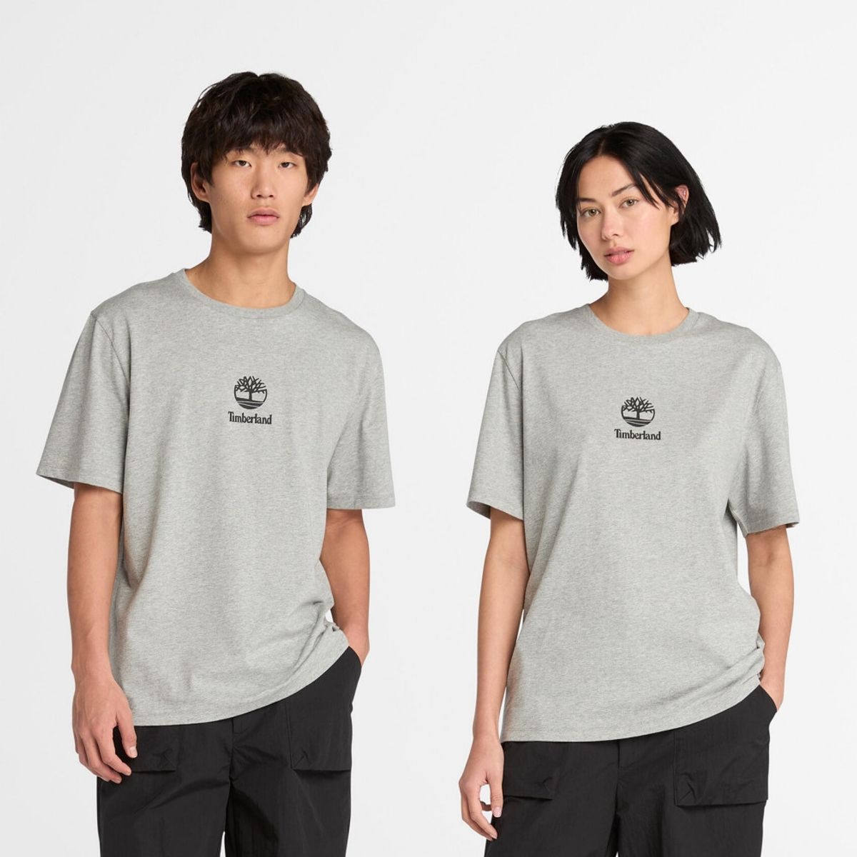팀버랜드(TIMBERLAND) 공용 AF 뉴트럴 로고 반팔티 그레이_TB0A43C50521