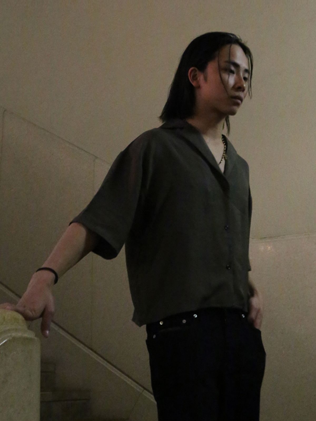 고저(GOZER) WINDY SHIRT_KHAKI