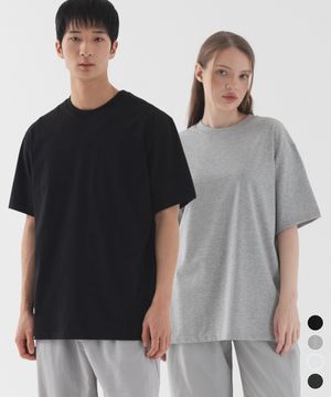 [2 PACK] 아스킨 쿨 세미 오버핏 반팔 티셔츠 (4color)