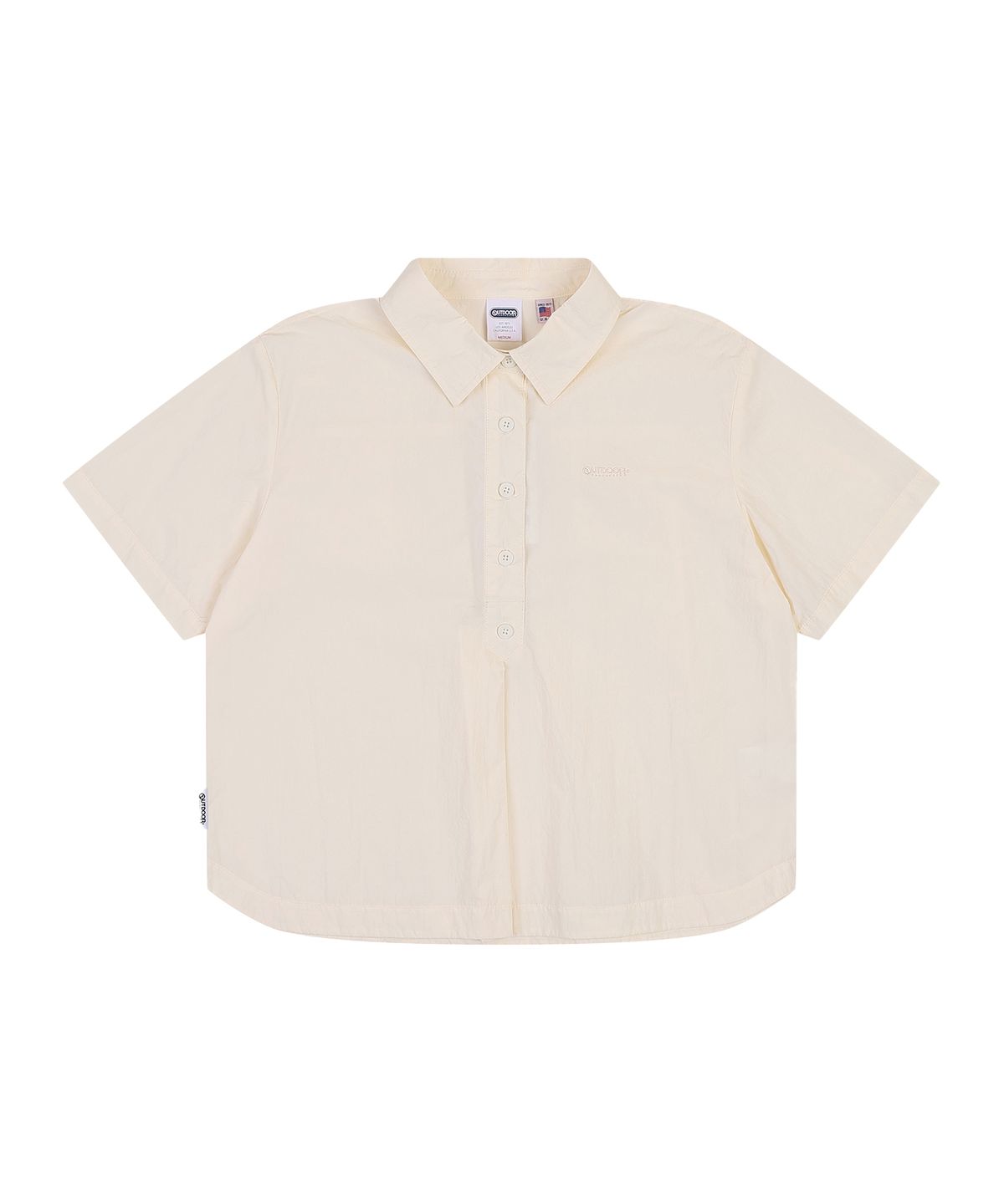 아웃도어 프로덕츠(OUTDOOR PRODUCTS) W OVERFIT HALF OPEN SHIRTS (WHITE)