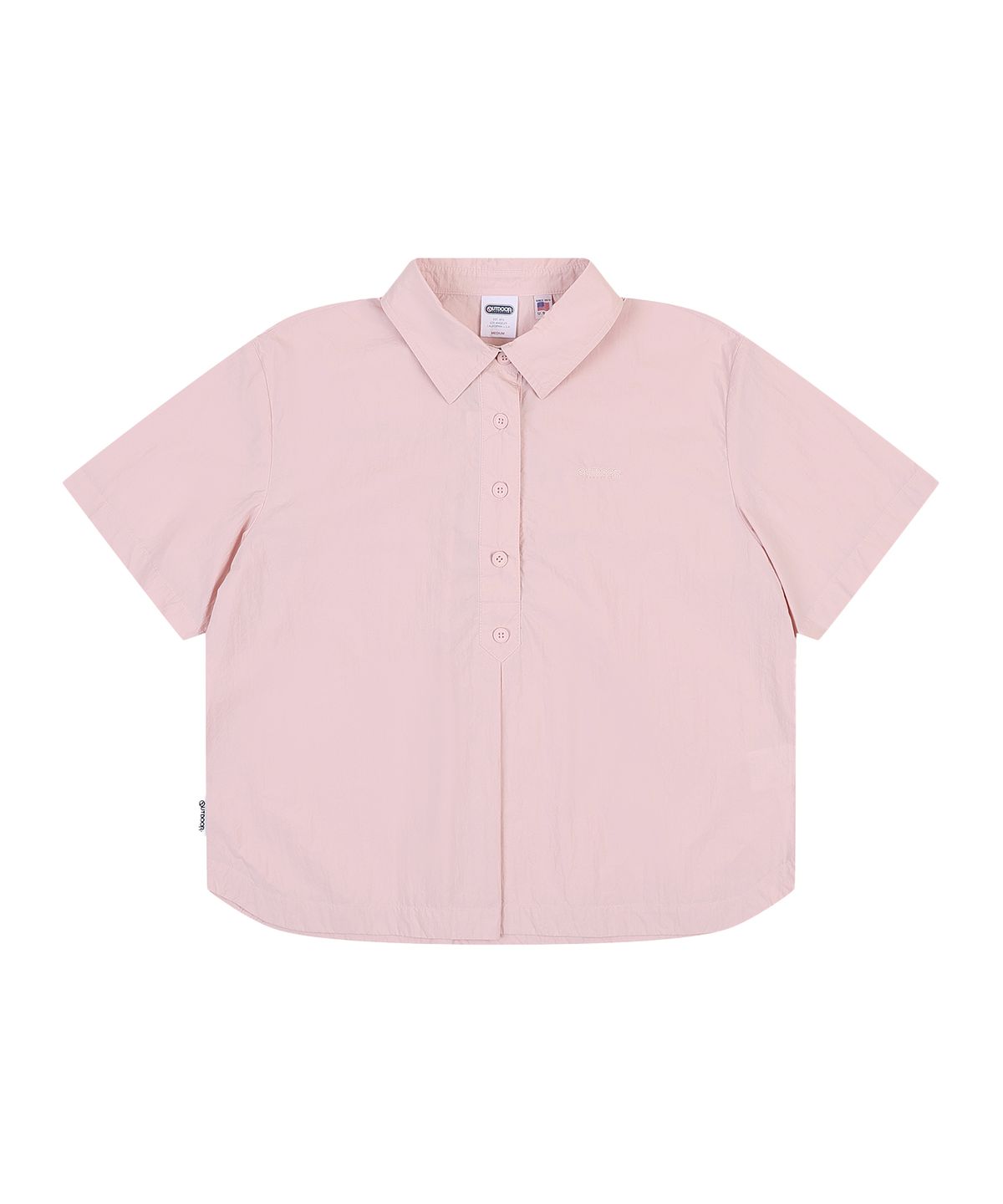 아웃도어 프로덕츠(OUTDOOR PRODUCTS) W OVERFIT HALF OPEN SHIRTS (PINK)