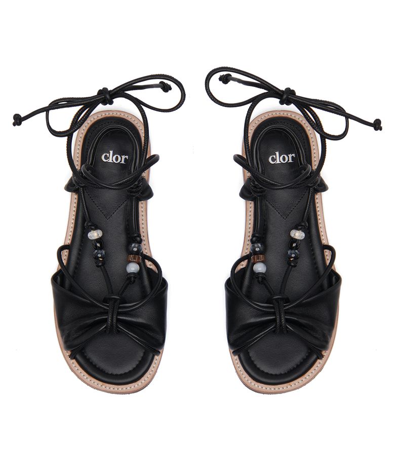 BEADS KNOT SANDALS - 3 colors