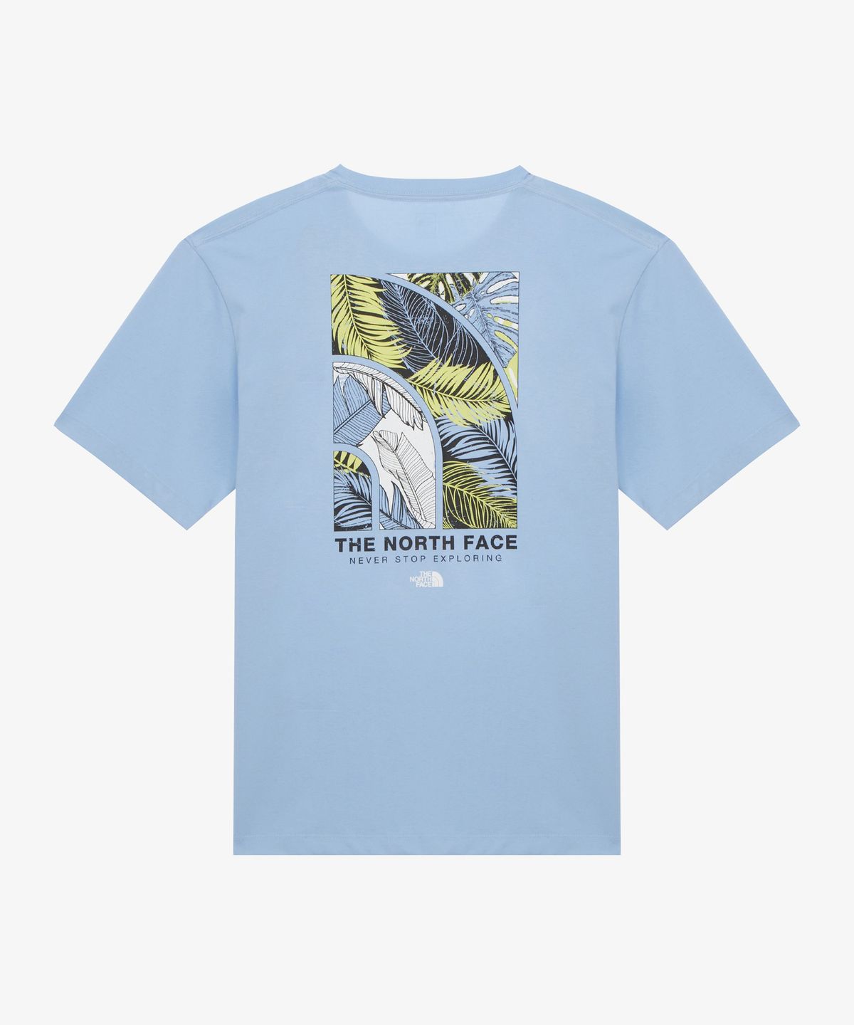 노스페이스(THE NORTH FACE) NT7UR52C 남성 에버그린 반팔 라운드티 2 ICE_BLUE