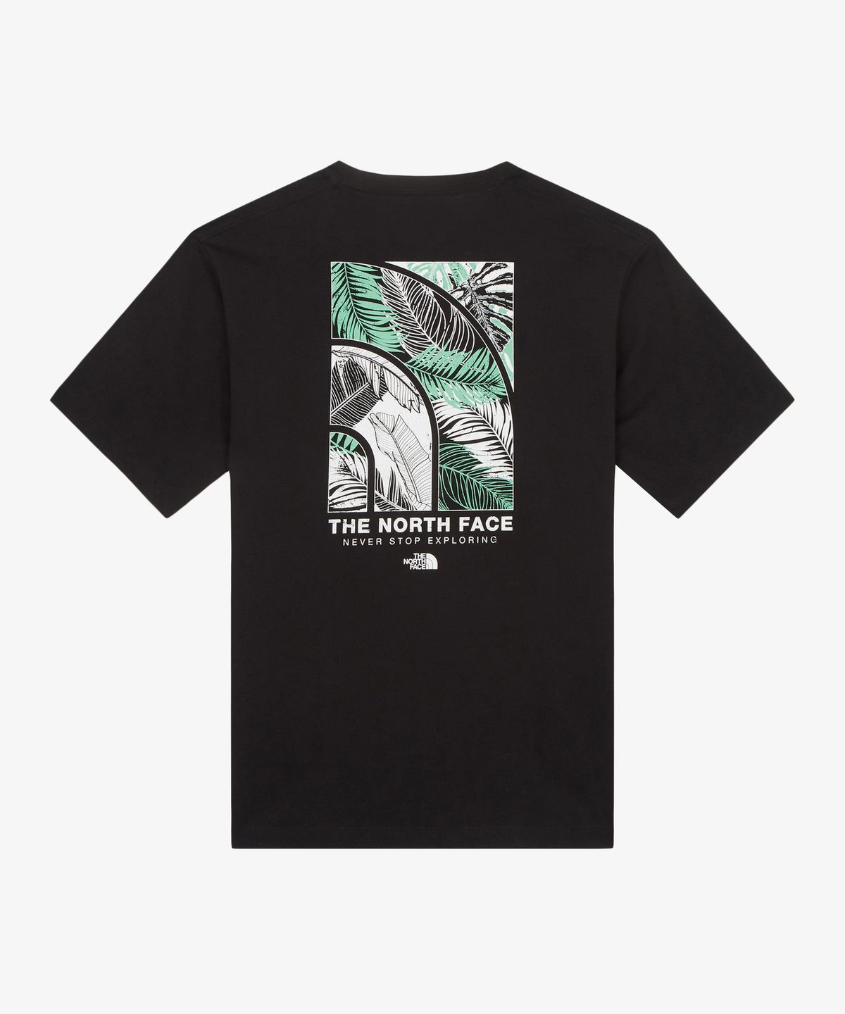노스페이스(THE NORTH FACE) NT7UR52B 남성 에버그린 반팔 라운드티 2 BLACK