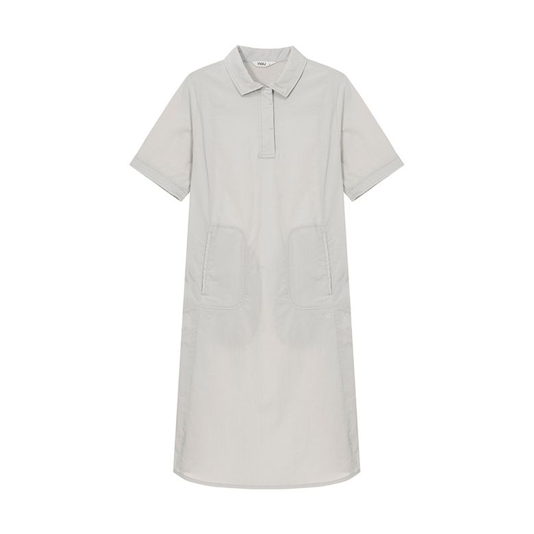 W 워케이션 셔츠 원피스 Light Gray