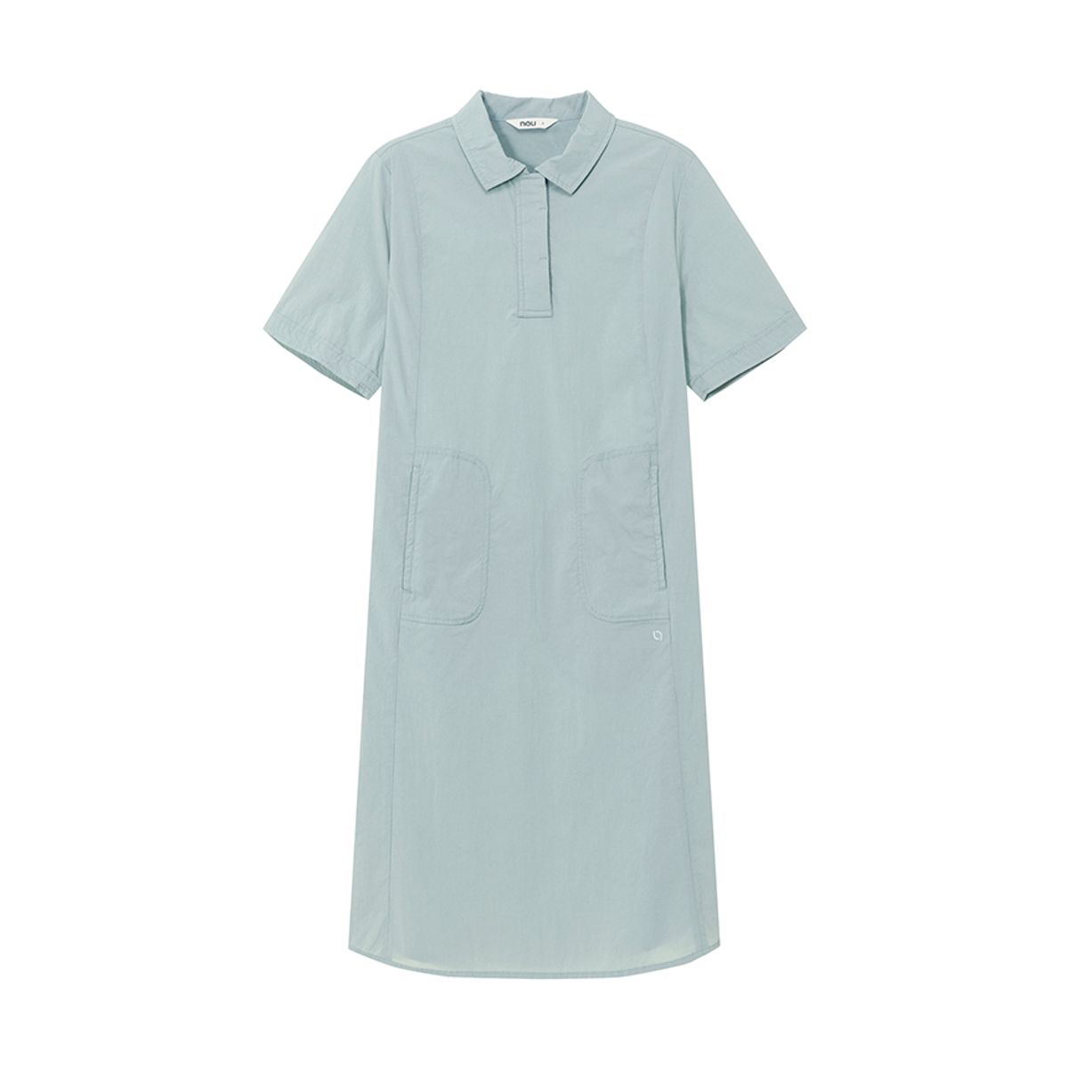 나우(nau) W 워케이션 셔츠 원피스 Grayish Green