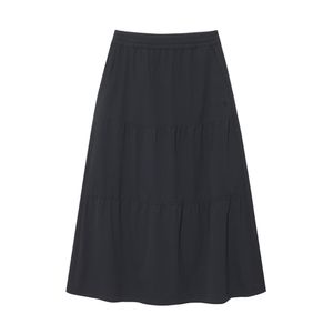 W 시어서커 셔링 스커트 Black