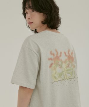 Summer ambler 그래픽 반팔 티셔츠 AS1214 (오트밀)