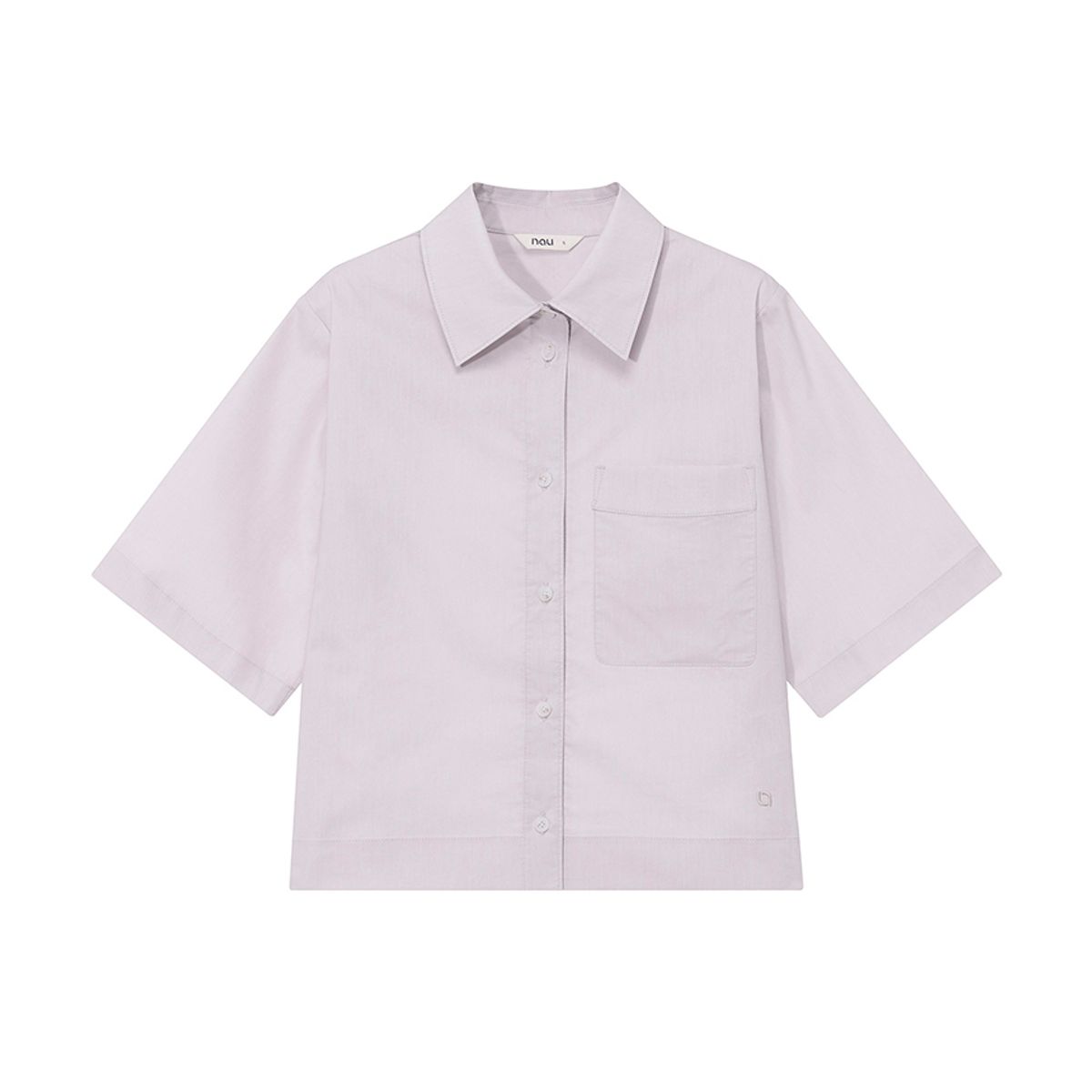 나우(nau) W 오가닉 포켓 반팔 셔츠 Grayish Pink