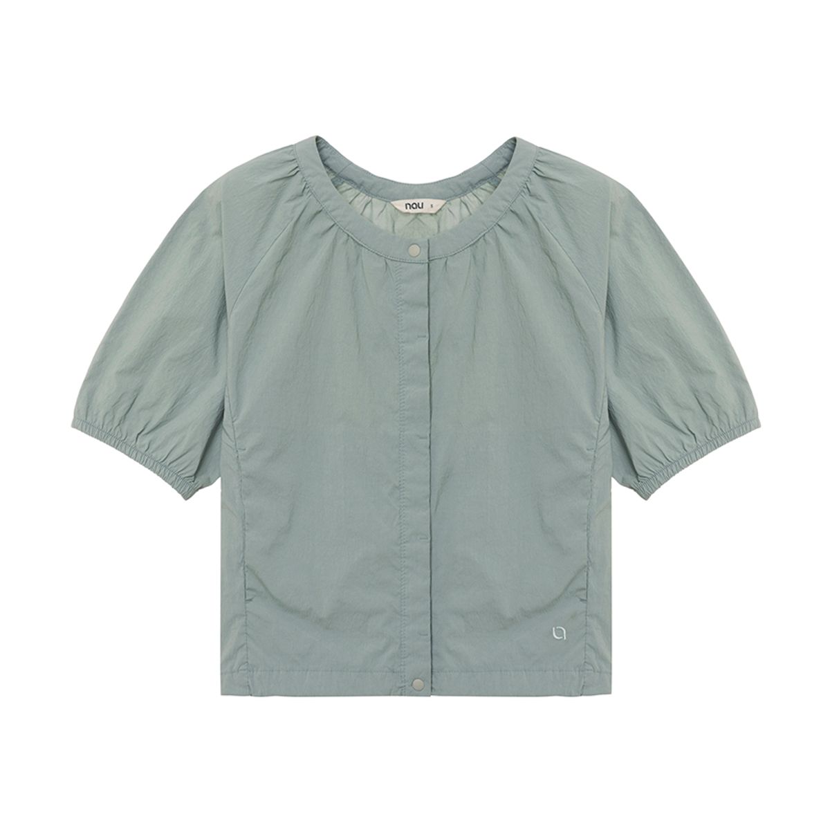 나우(nau) W 워케이션 볼륨 반팔 셔츠 Grayish Green