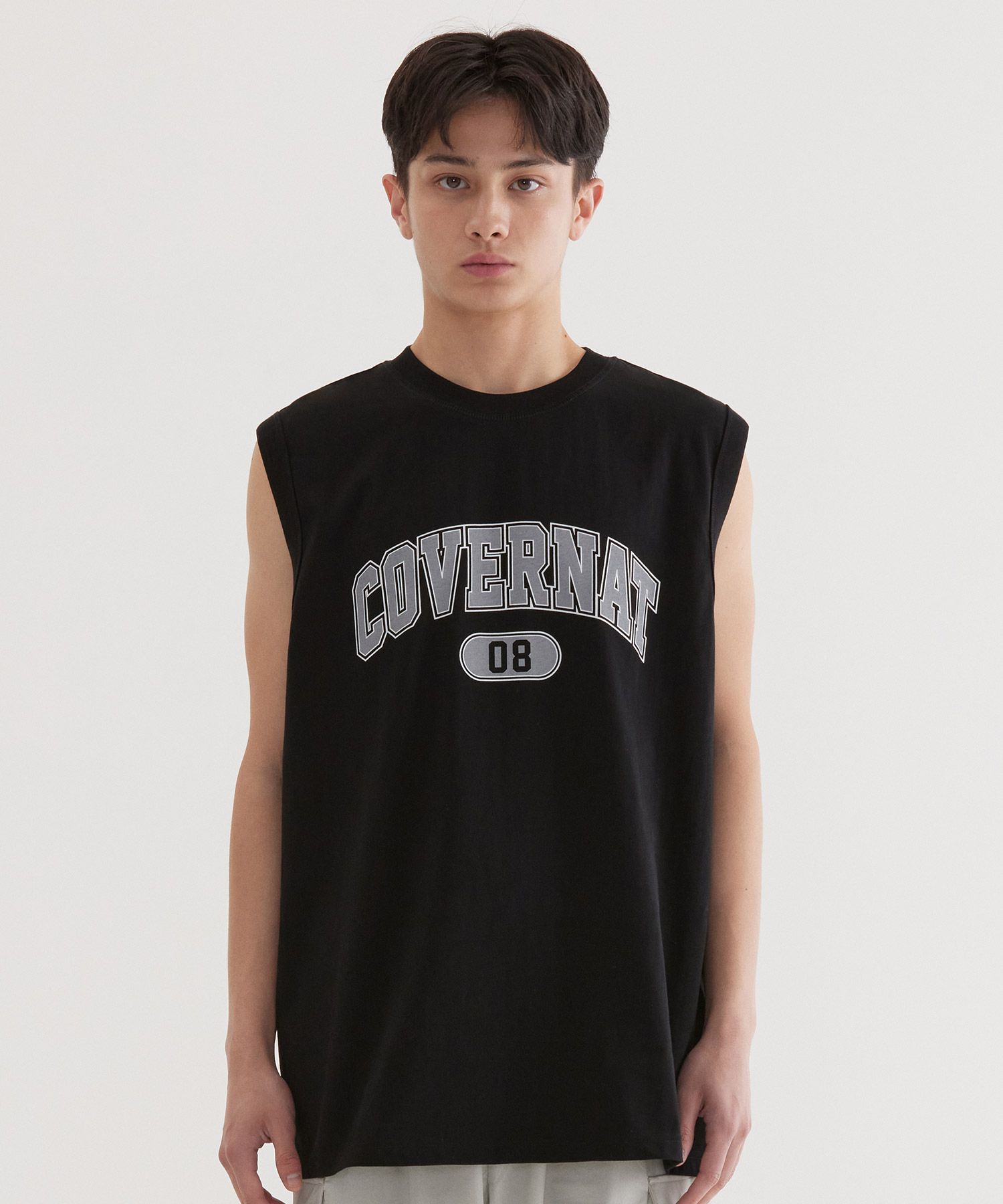 【COVERNAT】Arch 08 Logo Sleeveless Light Green MUSINSA | COVERNAT Arch 08 Logo Sleeveless Black