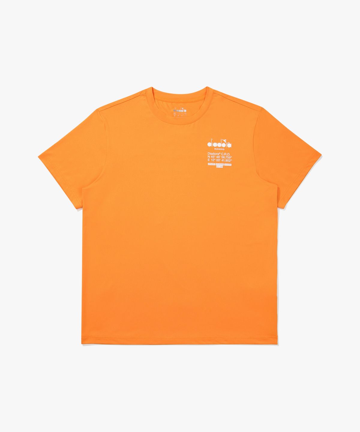 디아도라(diadora) DRC 베이직 러닝 반팔 티셔츠 ORANGE